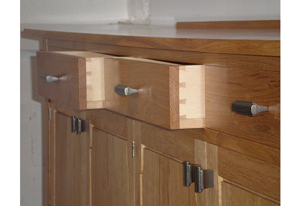 Sideboard in Dartmoor Oak - detail